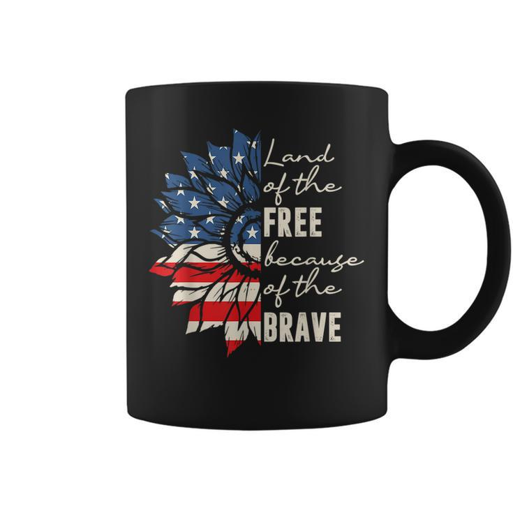 Land Of The Free Because Of The Brave 4Th Of July Coffee Mug