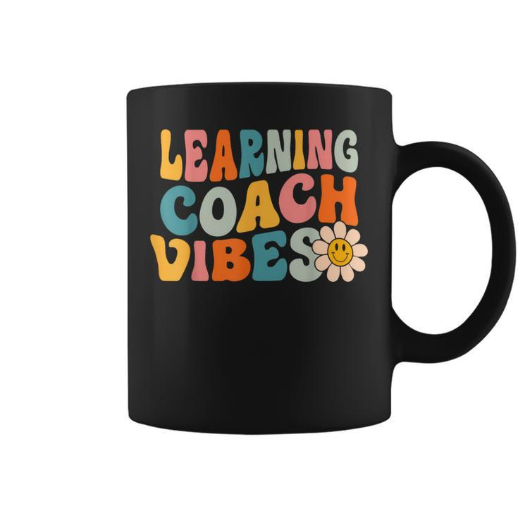 Learning Coach Vibes First Day Of School Retro Teachers Coffee Mug