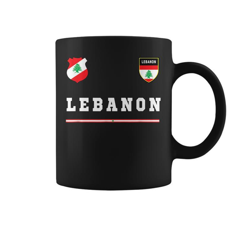 Lebanon SportSoccer Jersey Flag Football Beirut  Coffee Mug