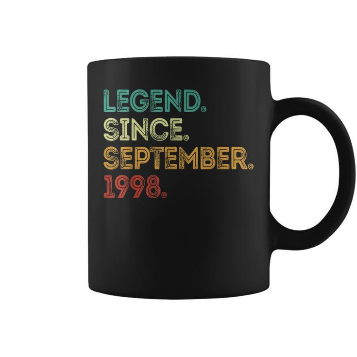 Legend Since September 1998 25Th Birthday 25 Years Old Coffee Mug