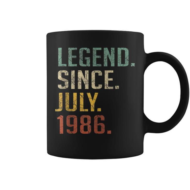 Legend Since July 1986 34Th Birthday Gift 34 Year Old Coffee Mug
