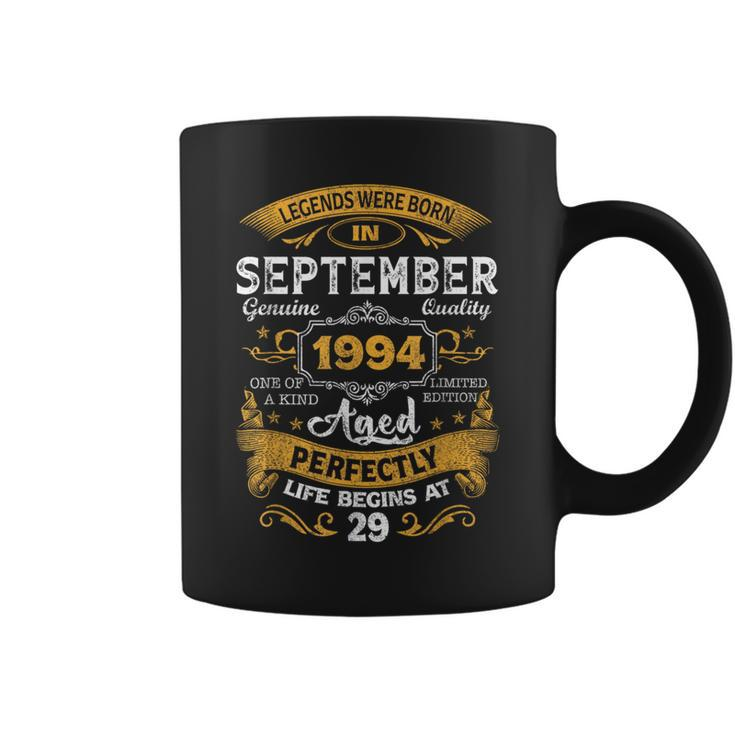 Legends Born In September 1994 Decoration 29 Years Old Coffee Mug