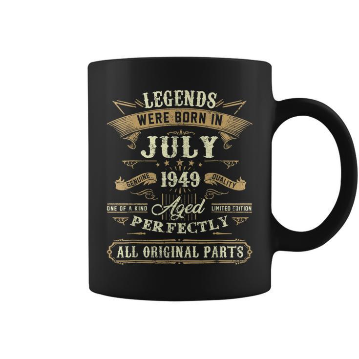 Legends Were Born In July 1949 73Rd Birthday 73 Year Old Coffee Mug