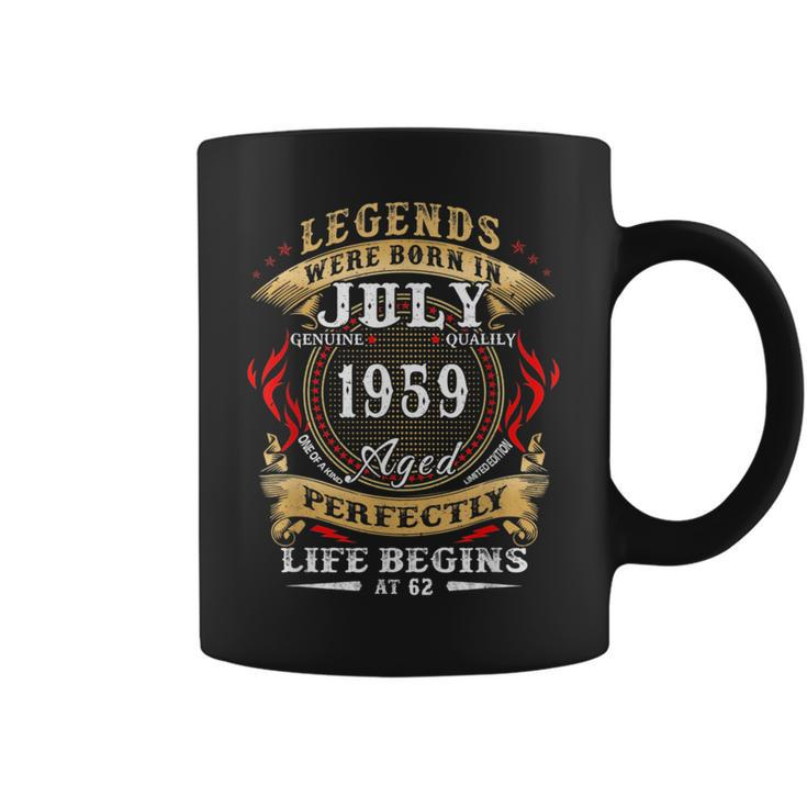 Legends Were Born In July 1959 62Nd Birthday Gift Coffee Mug