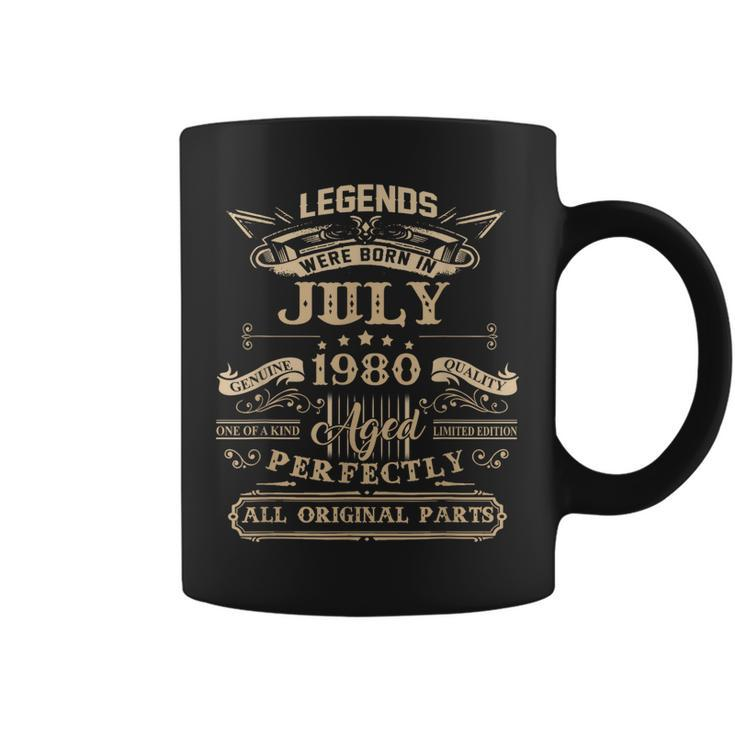 Legends Were Born In July 1980 43 Year Old Birthday Gifts  Coffee Mug