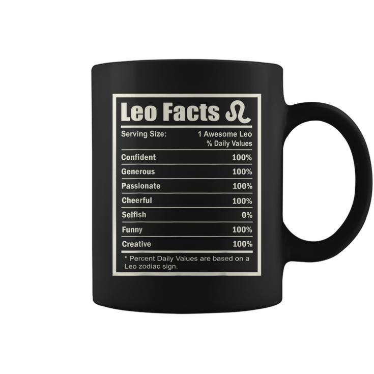 Leo Zodiac Sign Fun Facts  Men Women Birthday  Coffee Mug