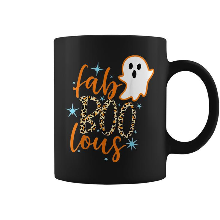 Leopard Fab Boo Lous Boo Ghost Halloween Horror Ghost Halloween  Coffee Mug