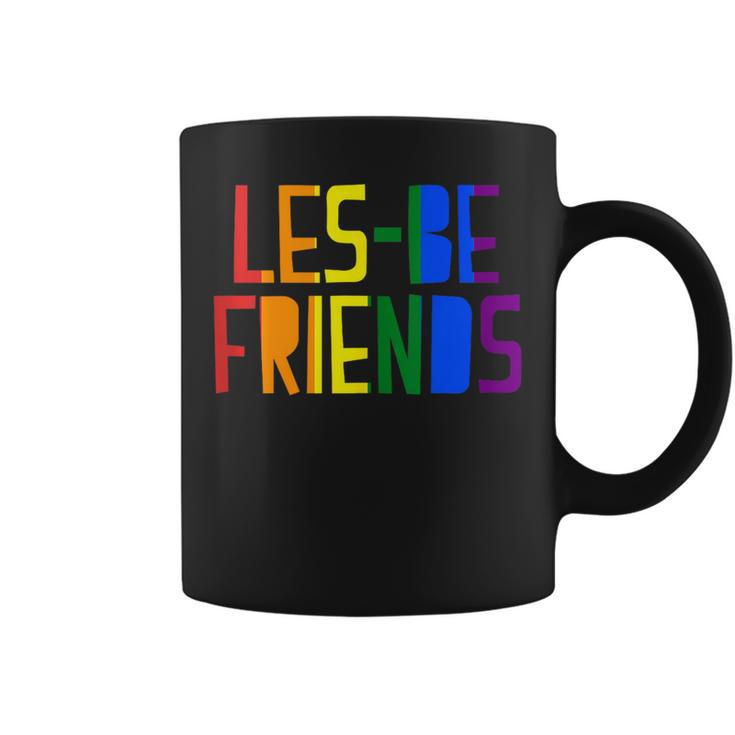 Les-Be Friends Funny Cute Lgbtq Lesbian Pride Aesthetic  Coffee Mug