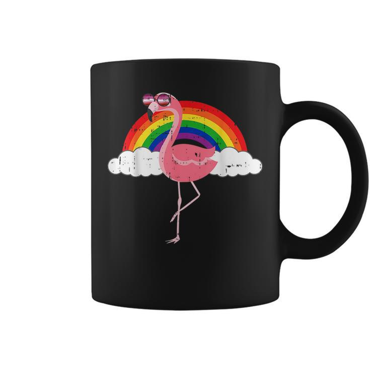 Lesbian Flamingo Gay Rainbow Pride Flag Lgbtq Cool Lgbt Gift  Coffee Mug