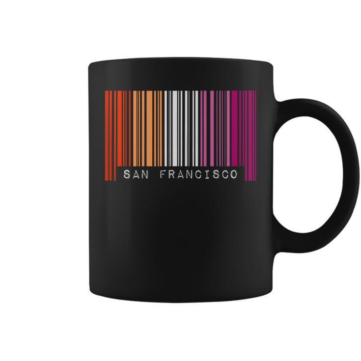 Lesbian Gay Barcode Pride San Francisco California Queer  Coffee Mug