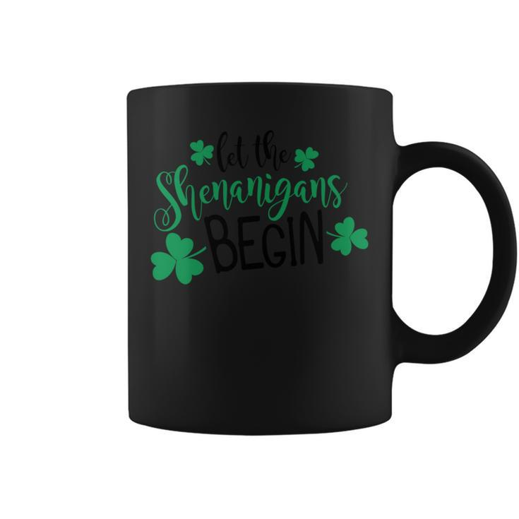 Let The Shenanigans Begin Clover   Coffee Mug