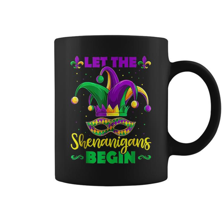 Let The Shenanigans Begin Mardi Gras Kids Men Women  Coffee Mug