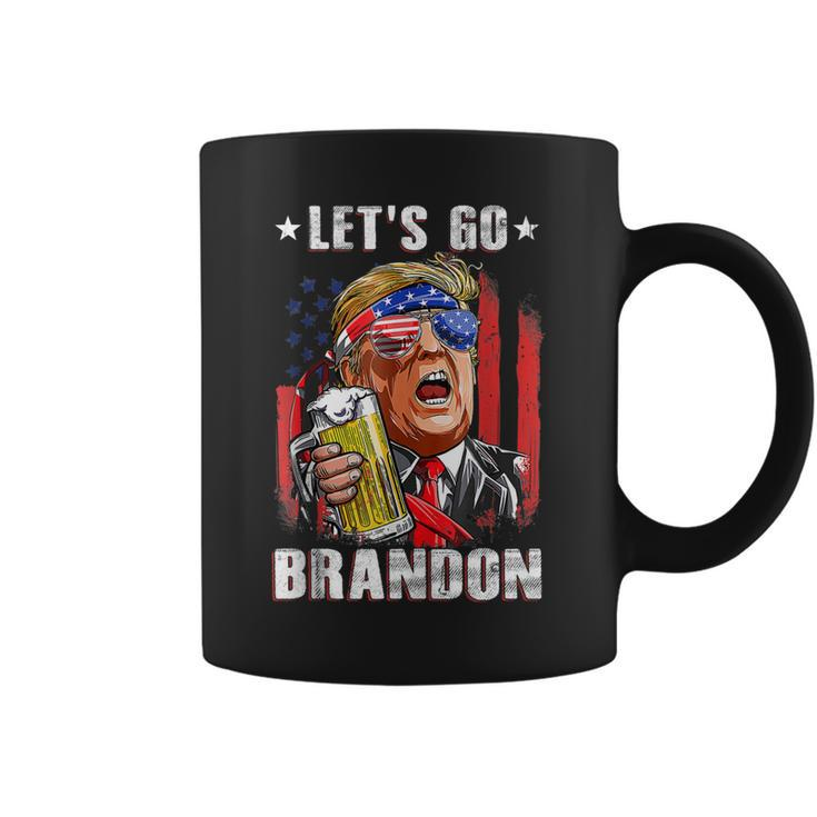 Lets Go Beer Brandon Happy 4Th Of July Trump Beer Coffee Mug