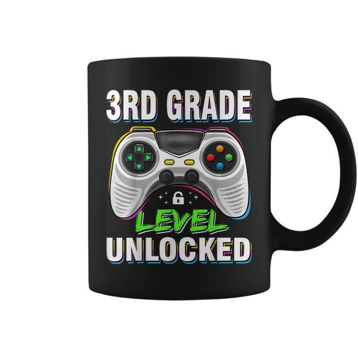 Level 3Rd Grade Unlocked Back To School First Day Boys Girls  Coffee Mug