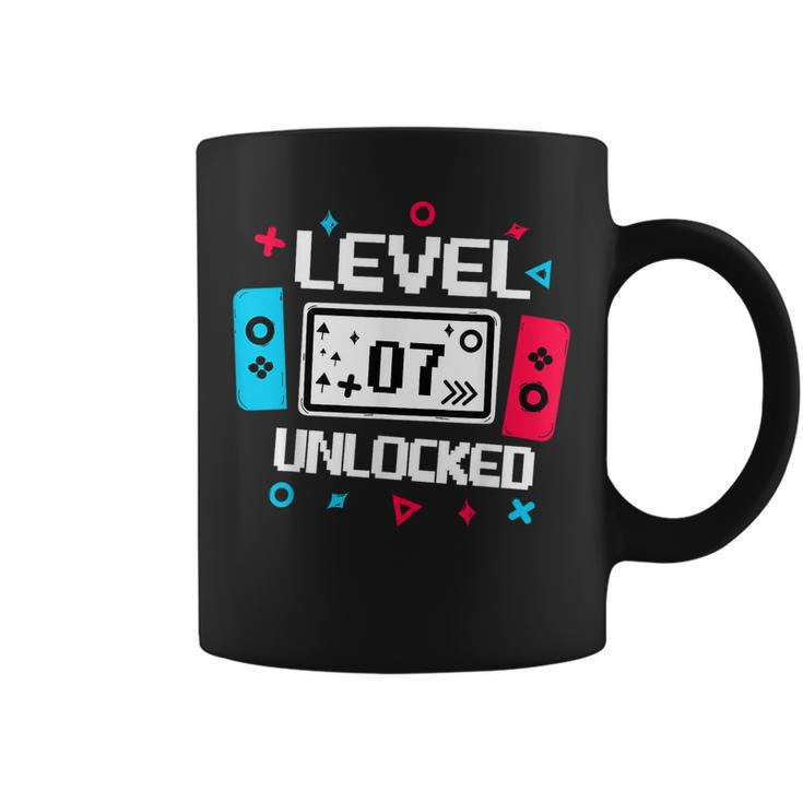 Level 7 Unlocked Gamer 7Th Birthday Video Game Lovers Coffee Mug