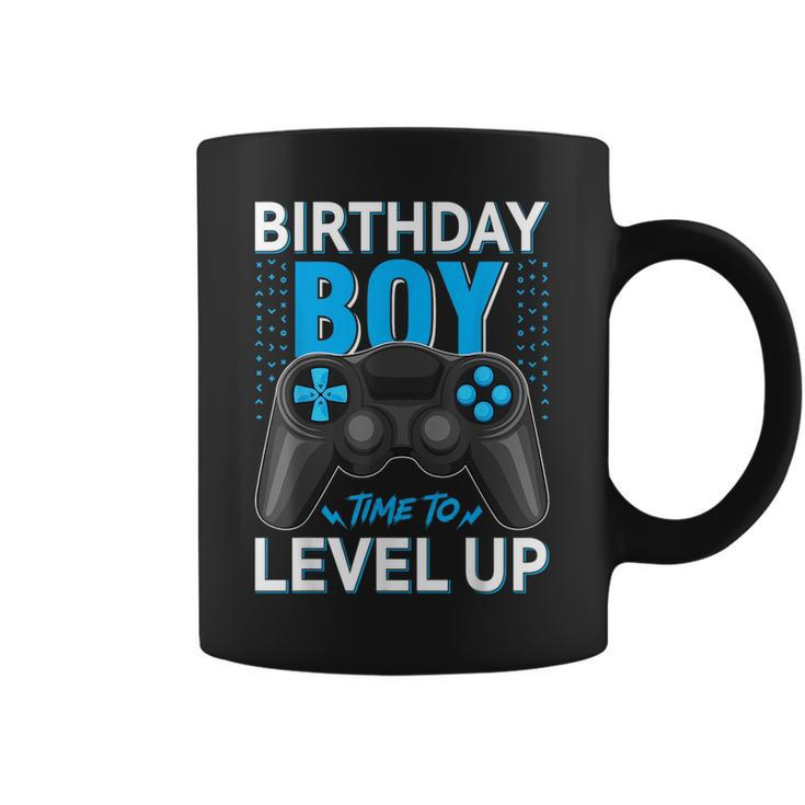 Level Up Birthday Boy Gamer  Kids Party Video Game Gift Coffee Mug