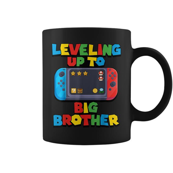 Leveling Up To Big Brother Video Game Gamer Boys  Coffee Mug