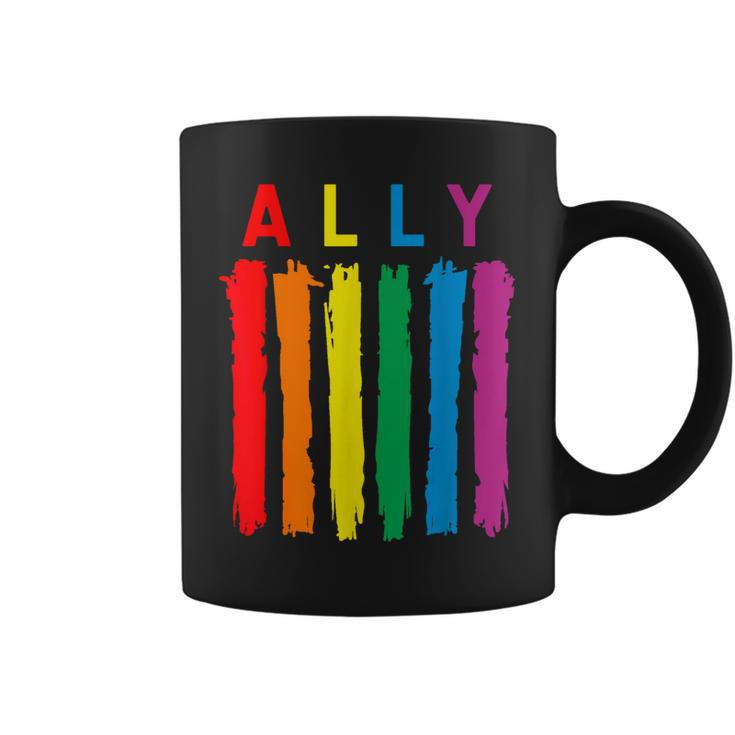 Lgbt Ally Pride Rainbow Proud Ally Coffee Mug