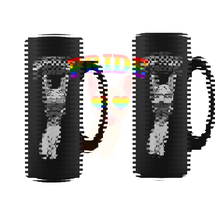 Lgbt French Bulldog Dog Gay Pride Rainbow Cute Lgbtq  Coffee Mug