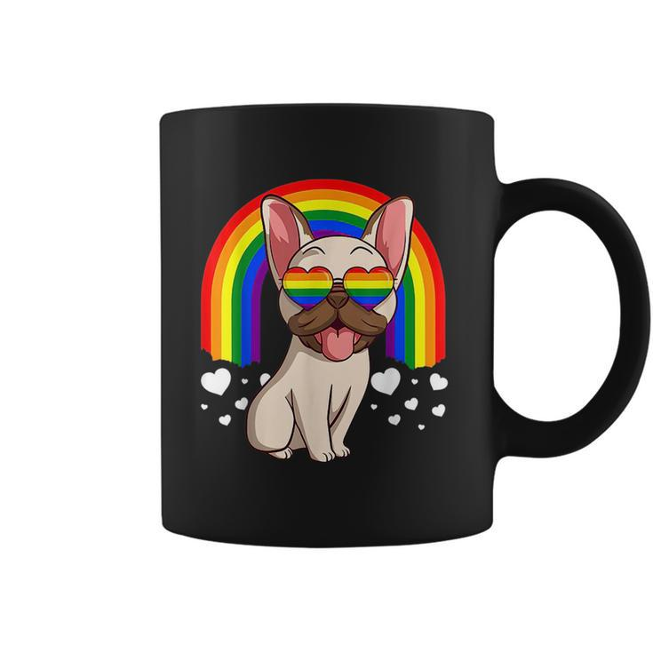 Lgbt French Bulldoggys Dog Gay Pride Rainbows Lgbtq  Coffee Mug