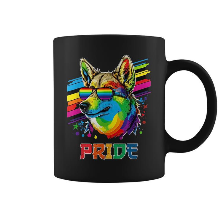 Lgbt Lesbian Gay Pride Swedish Vallhund Dog  Coffee Mug