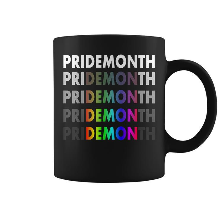 Lgbt Pride Month Demon For Gay Pride Month Festival Rainbow  Coffee Mug