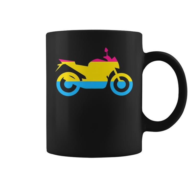 Lgbt-Q Biker Pansexual Pride Gay Motorcycle Men Women  Coffee Mug