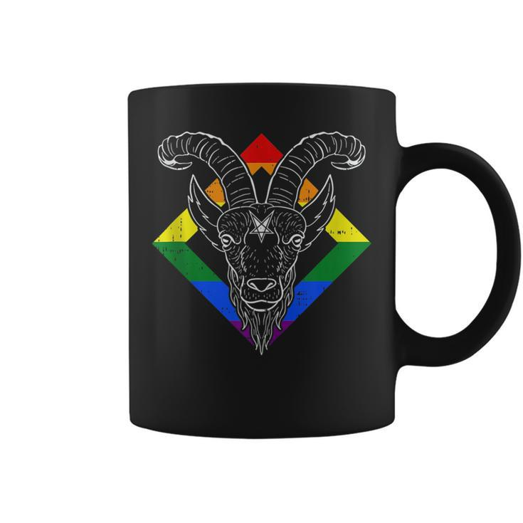Lgbt-Q Goth Gay Pride Pride Gay Baphomet Gothic Men Women  Coffee Mug