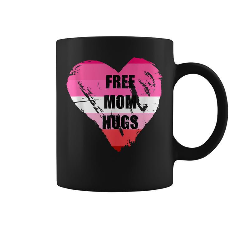 Lgbtq Lesbian Flag Free Mom Hugs  Coffee Mug