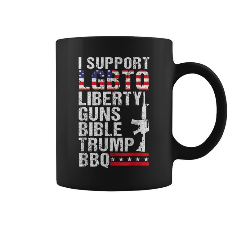 Lgbtq Liberty Guns Bible Trump Bbq Coffee Mug