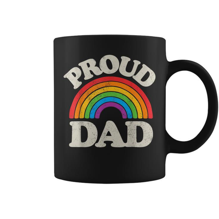 Lgbtq Proud Dad Gay Pride Lgbt Ally Rainbow Fathers Day  Coffee Mug