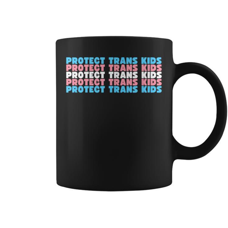 Lgbtq Transgender Pride Flag Protect Ftm Mtf Trans Kids  Coffee Mug