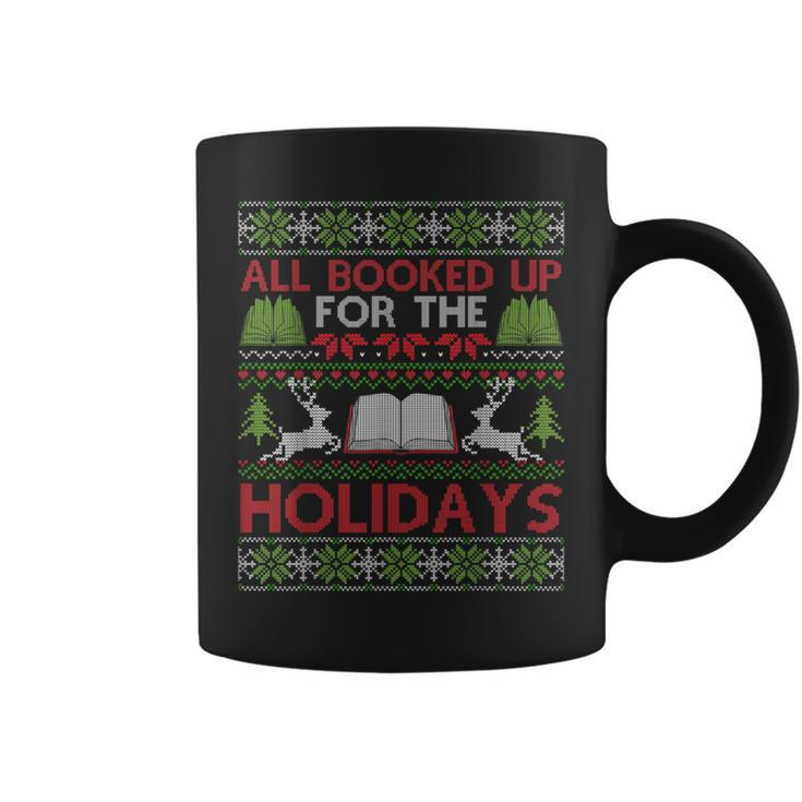 Librarian Ugly Christmas Book Lover Ugly Xmas Sweater Coffee Mug