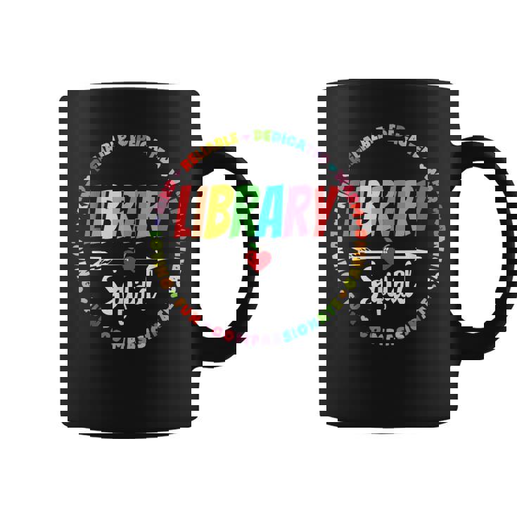 Library Squad Funny School Librarian Life Book Nerd Crew Coffee Mug