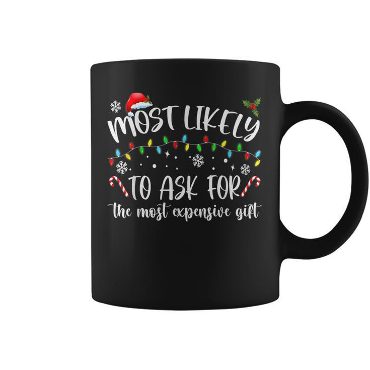 Most Likely To Ask For The Most Expensive Christmas Coffee Mug
