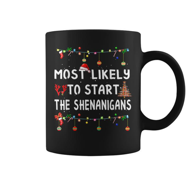 Most Likely To Christmas Matching Family Pajamas Coffee Mug