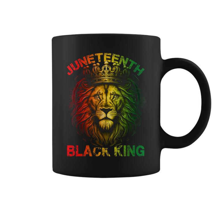 Lion Junenth Black King Melanin Father Dad Men Son Boys  Coffee Mug