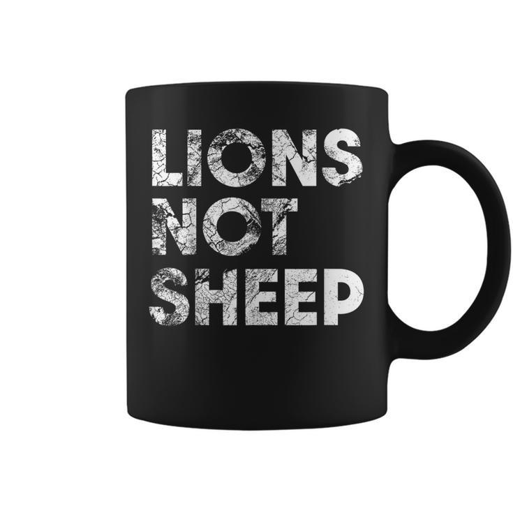 Lions Not Sheep  Coffee Mug