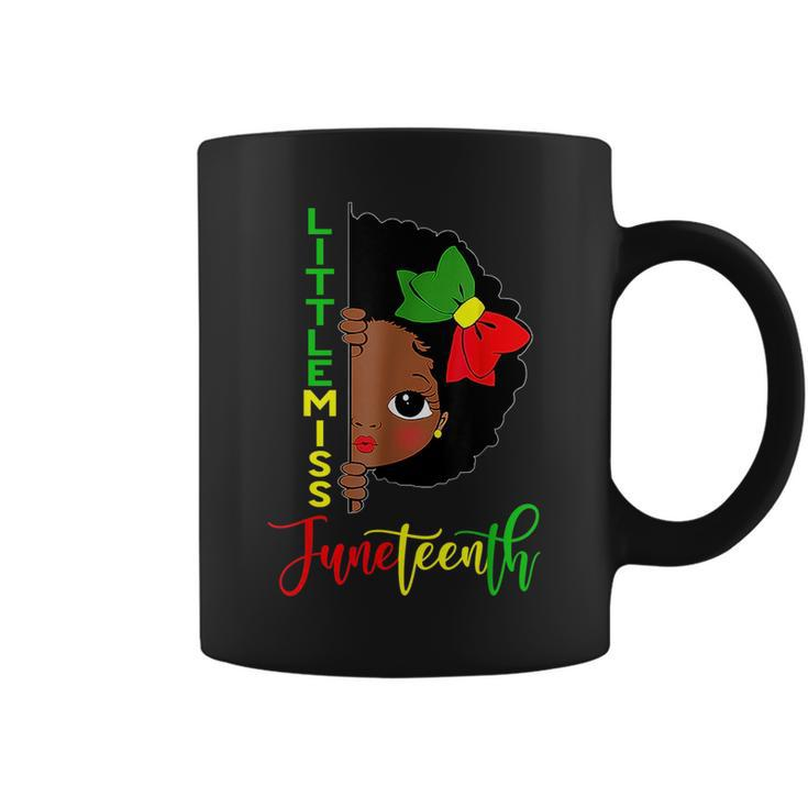 Little Miss Junenth Girl Toddler Black History Month  Coffee Mug