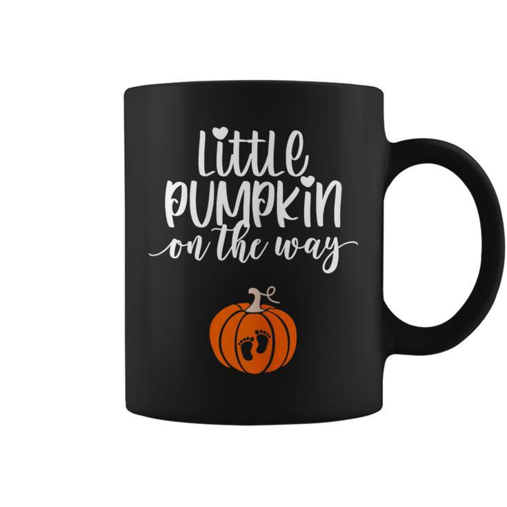 Little Pumpkin On The Way Pregnancy Announcement Pregnant Coffee Mug