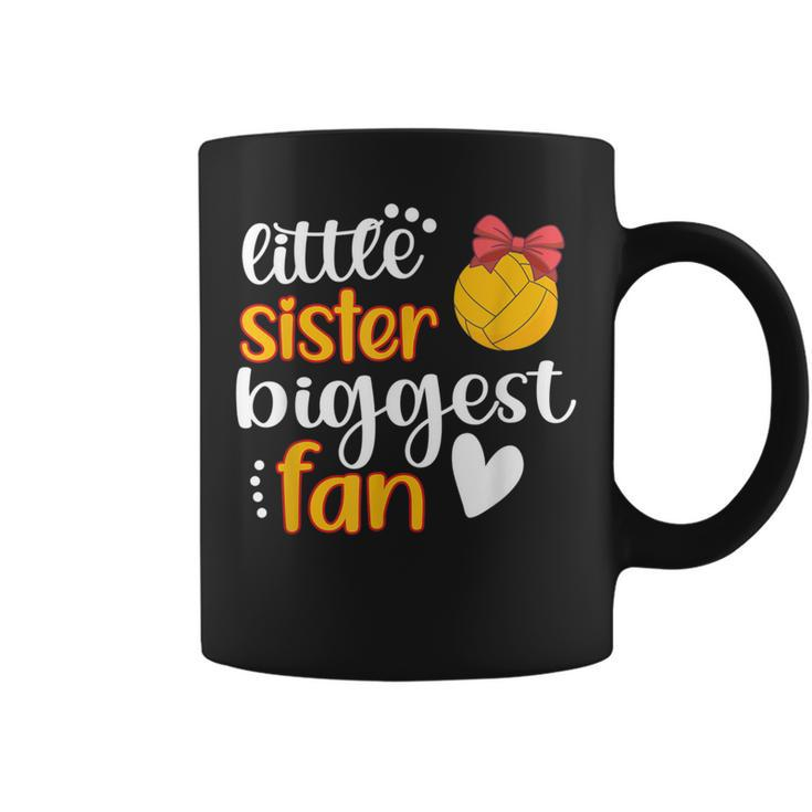Little Sister Biggest Fan Water Polo Sister Water Polo Sis Coffee Mug