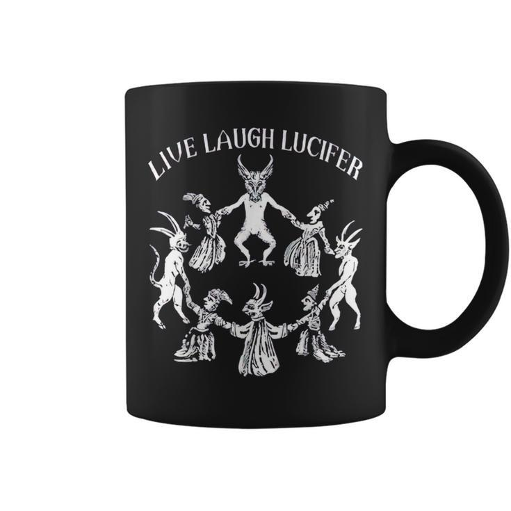 Live Laugh Lucifer Horror Satan Satanic Demonc Devil Goat  Coffee Mug