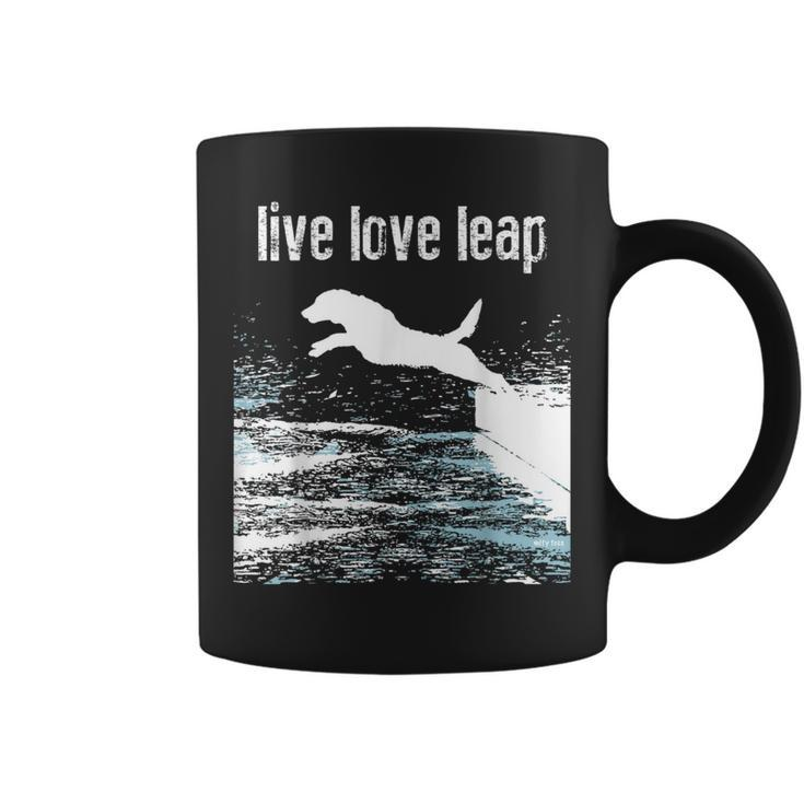 Live Love Leap Canine Agility Dog Sports Dock Diving Coffee Mug