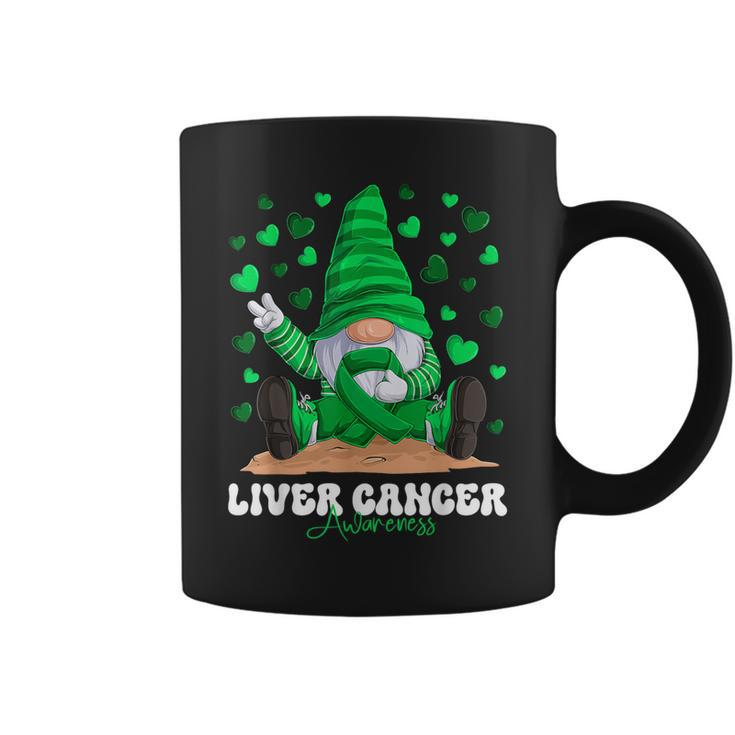 Liver Cancer Awareness Month Green Ribbon Gnome Coffee Mug