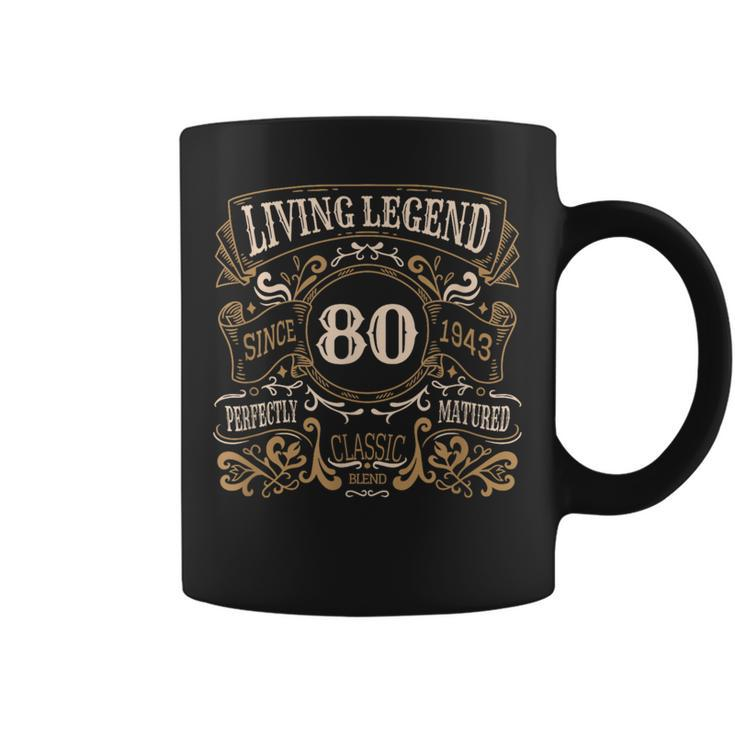 Living Legend 1943 80Th Birthday Coffee Mug