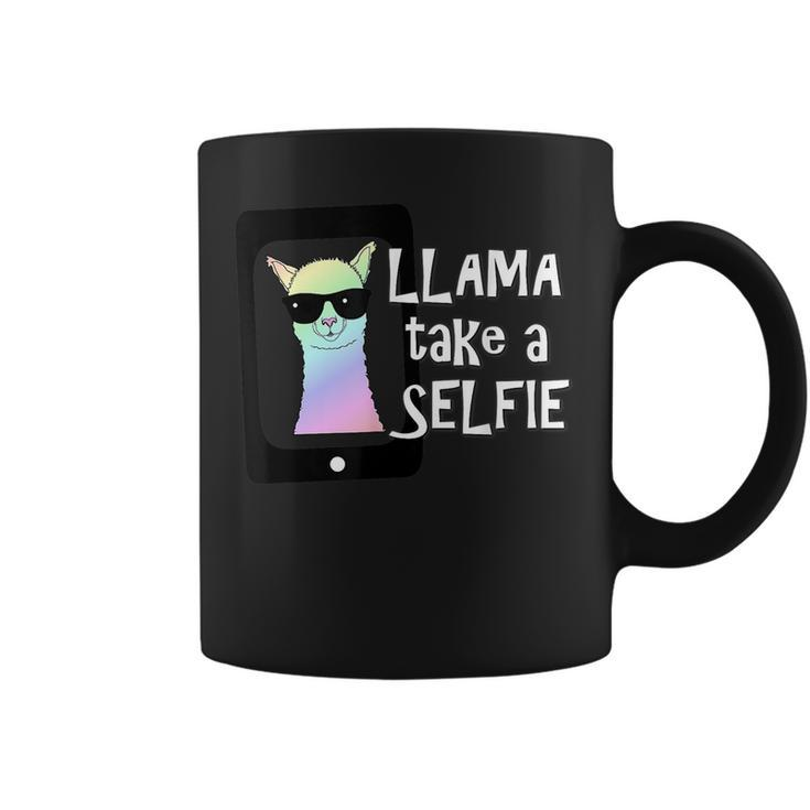 Llama Take A Selfie  Funny Animal  Mom Girl Gift Gifts For Mom Funny Gifts Coffee Mug