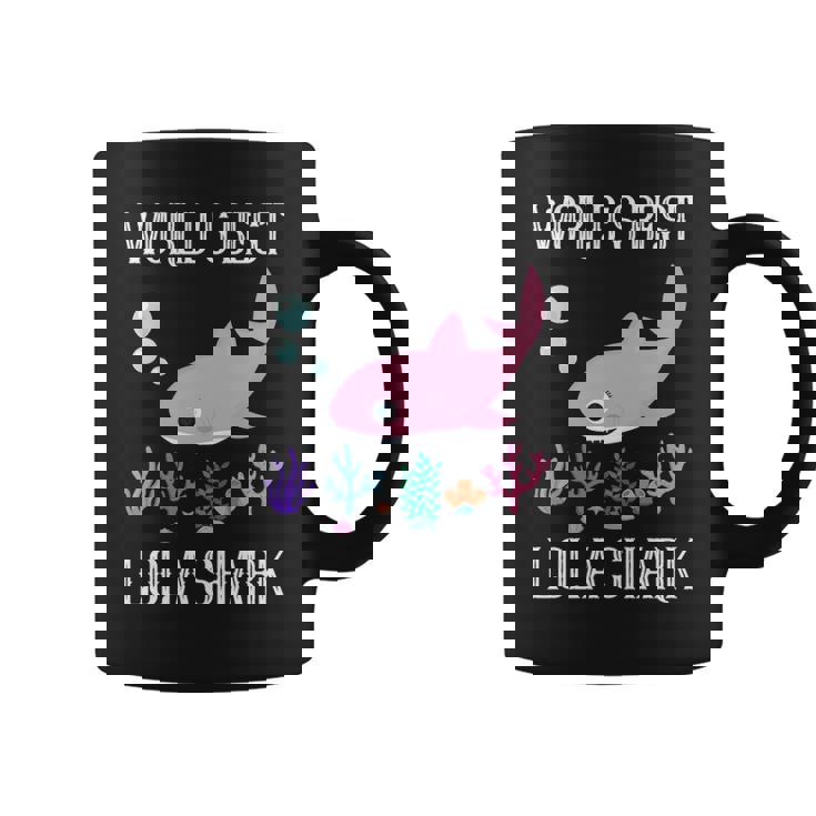 Lola Grandma Gift Worlds Best Lola Shark Coffee Mug