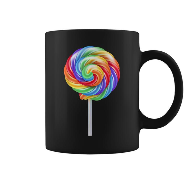 Lollipop Rainbow Sucker Candy Costume Halloween Coffee Mug
