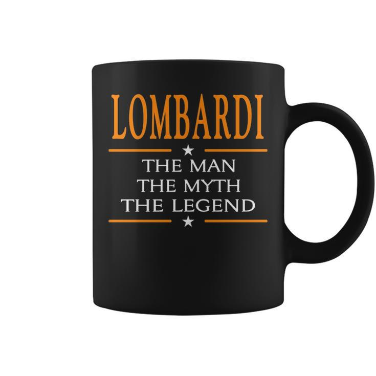Lombardi Name Gift Lombardi The Man The Myth The Legend Coffee Mug