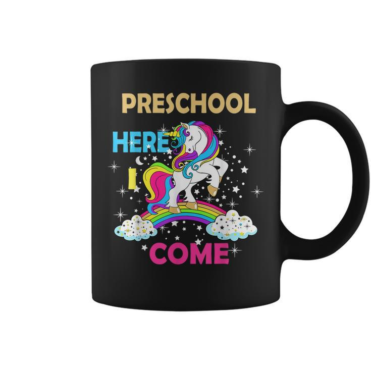 Look Out Preschool Here I Come Girl Unicorn Pre School  Coffee Mug